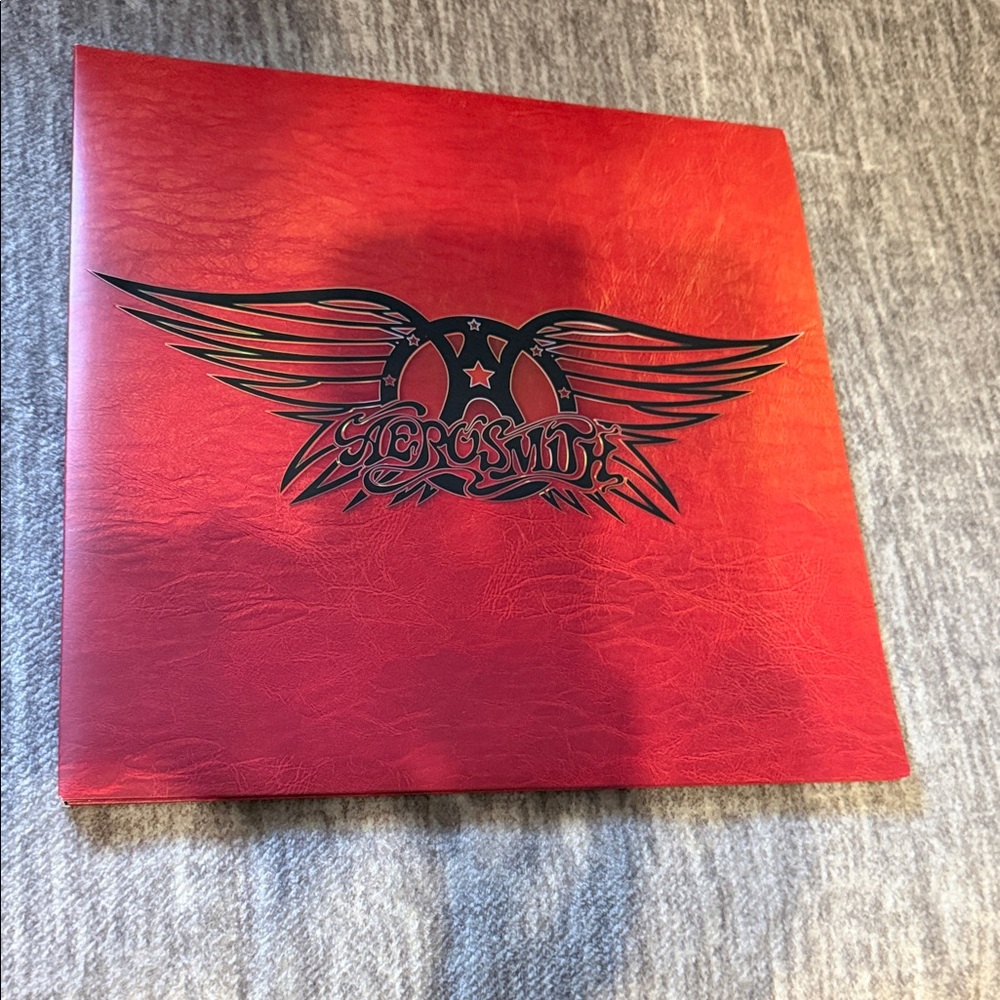 Aerosmith Red Winged Logo Vinyl/Book Set